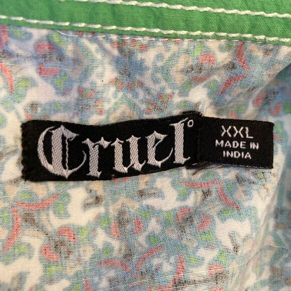 Cruel Cowgirl cotton button down w/ embroidery, patch and bling on back - Picture 9 of 9
